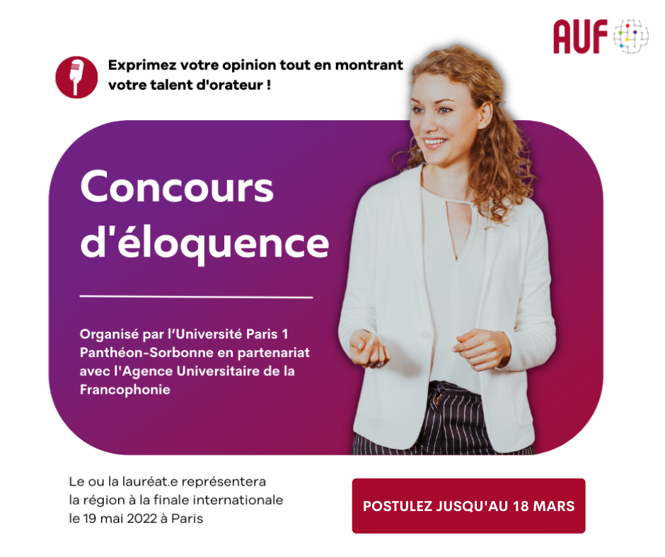 Affiche concours d'éloquence