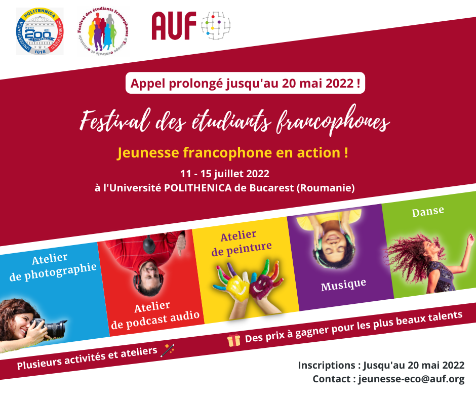 Affiche Festival des étudiants à jour