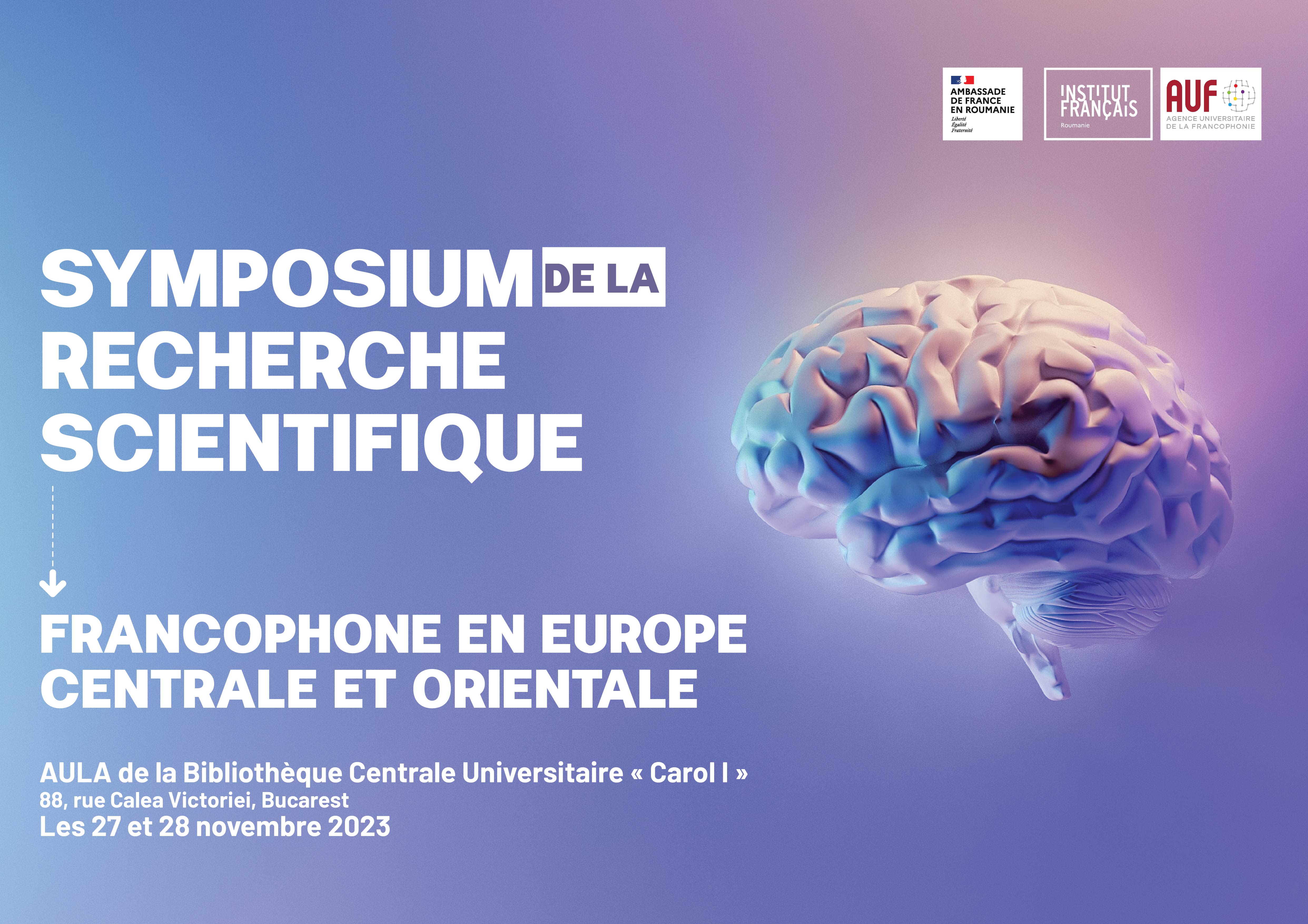 Appel à Participation 2e Symposium De La Recherche Scientifique Francophone En Europe Centrale 1015